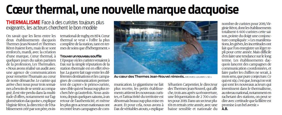 Coeur thermal, nouvelle marque dacquoise