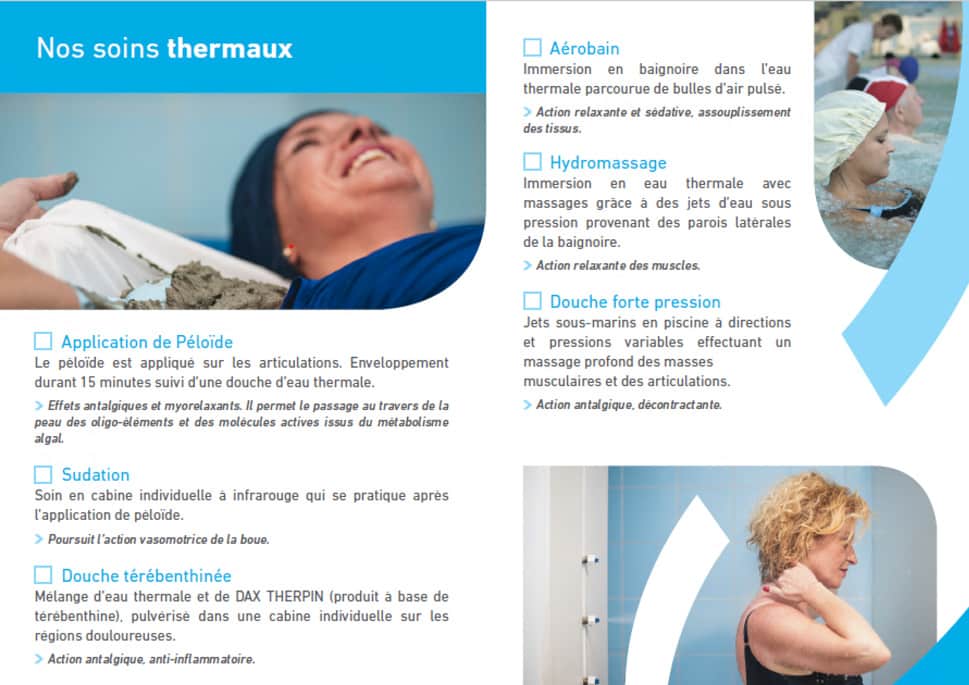 Brochures soins pour mini-cure 2022