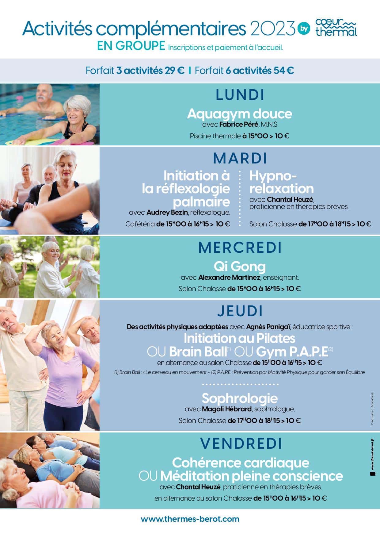 Activités complémentaires 2023